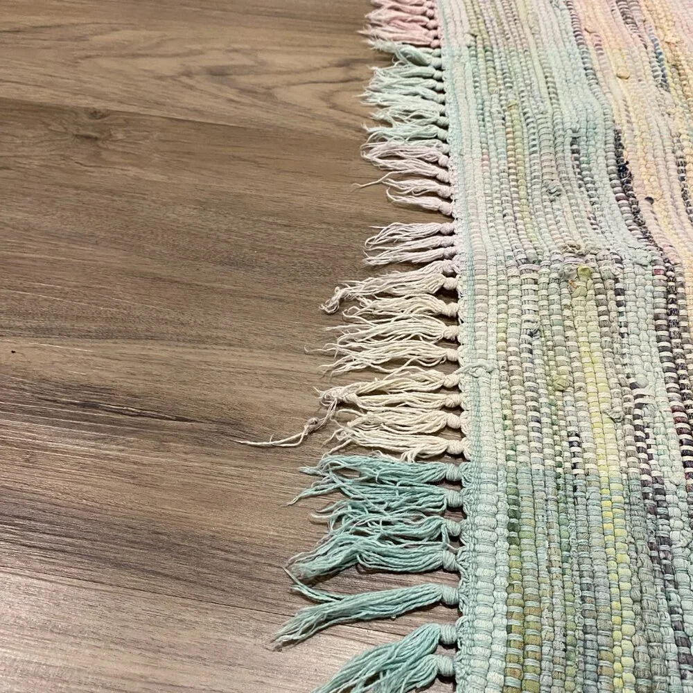 Long Rag Rug Multicolored - Picture 2 of 9